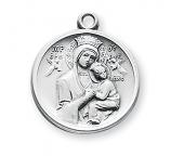 Sterling Silver Our Lady of Perpetual Help Medal