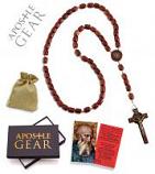 St. Benedict Rosary - Dark Cherry Wood