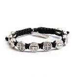 Benedictine Blessing Bracelet Black - Silver Metal