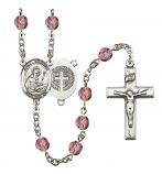 Saint Benedict Rosary with Amethyst Beads