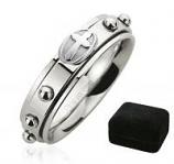 Spinning Rosary Ring - Stainless Steel