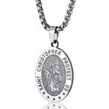 St. Christopher Necklace - Stainless Steel