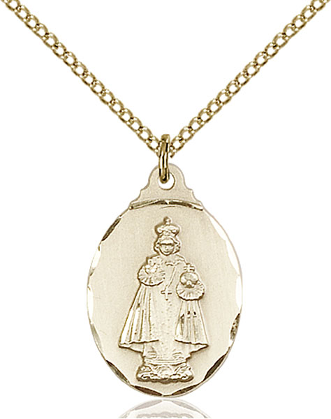 14K Gold-Filled Infant of Prague Pendant