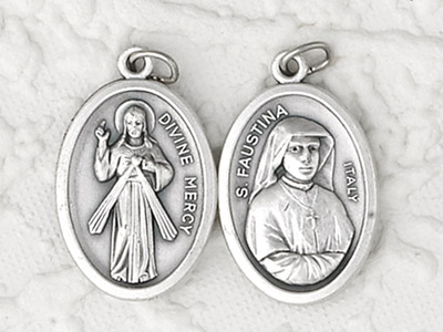 Pendant- ST FAUSTINA/ DIVINE MERCY