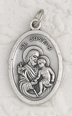925 Sterling Silver Saint Joseph Medal Pendant Charm Necklace Religious Patron St Fine Jewelry For Women Gifts For Her