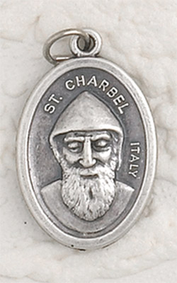 25-Pack - St Charbel Oxidized Pendant