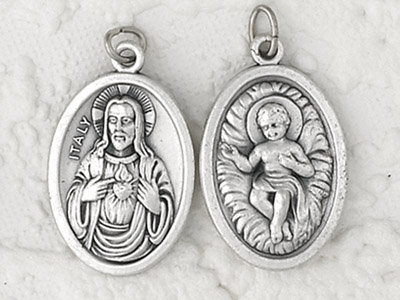 25-Pack - Pendant- INFANT JESUS/ SACRED HEART OF CHRIST