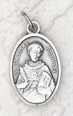 25-Pack - Oxidized Pendant- St Thomas Aquinas