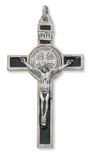 3-inch Silver St Benedict Crucifix