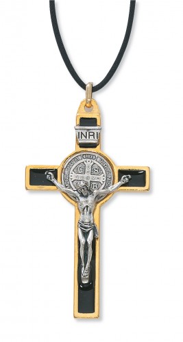 3-inch Gold St. Benedict Crucifix