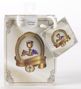 Small First Communion Gift Bag with Gift Tissue