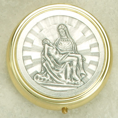 Silver Plated Pieta Pyx
