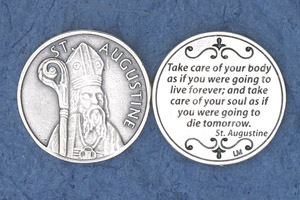 25-Pack - Religious Coin Token - St Augustine