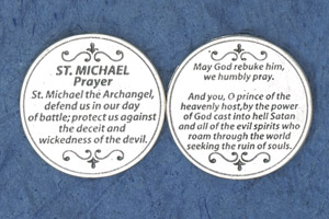 25-Pack - Religious Coin Token - Saint Michael Prayer