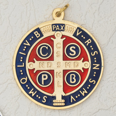 St Benedict Cross Medal mini trifold - Our Lady of Peace Gift Shop Webstore