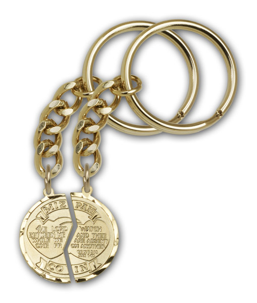 Gold Plate Miz Pah Keychain