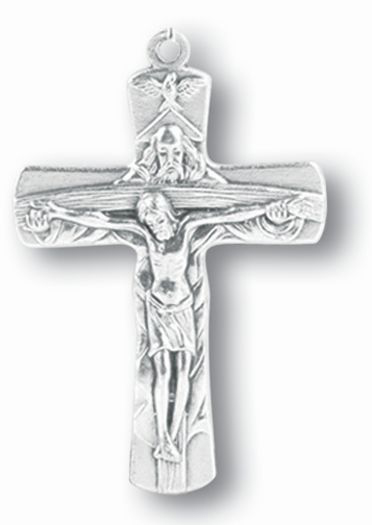 Trinity Crucifix Oxidized 2" 25-Pack