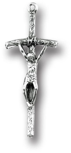 1 1/2" Papal Oxidized Crucifix 25-Pack