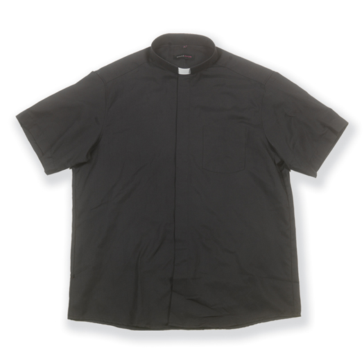 Short Sleeve Single Pocket Clergy Shirt Size 19