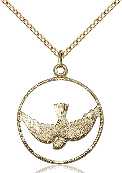 Holy Spirit Medal. Sterling Silver and buy Gold Filled.