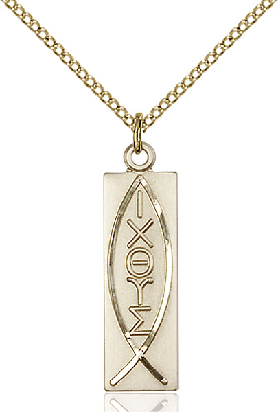 14K Gold-Filled Fish Pendant