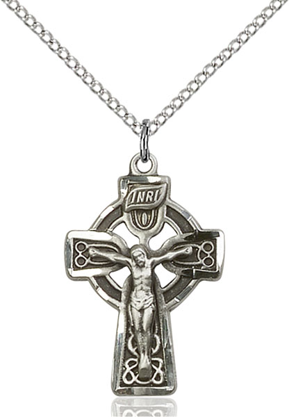 Sterling Silver Celtic Crucifix Pendant