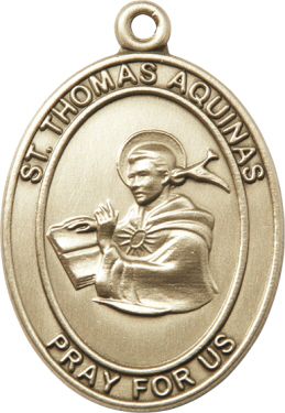 Gold Oxide St. Thomas Aquinas Keychain