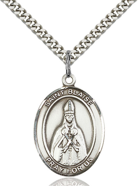 Sterling Silver St. Blaise Pendant