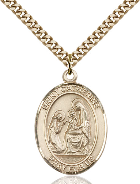 Gold-Filled St. Catherine of Siena Pendant