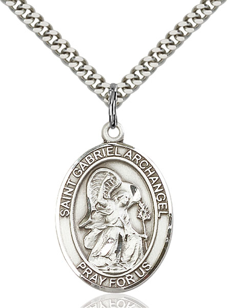 Engravable Patron Saint Medals for St. Gabriel The Archangel