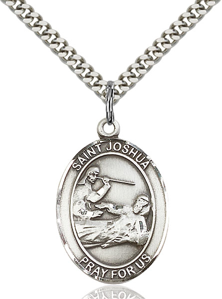 Sterling Silver St. Joshua Pendant