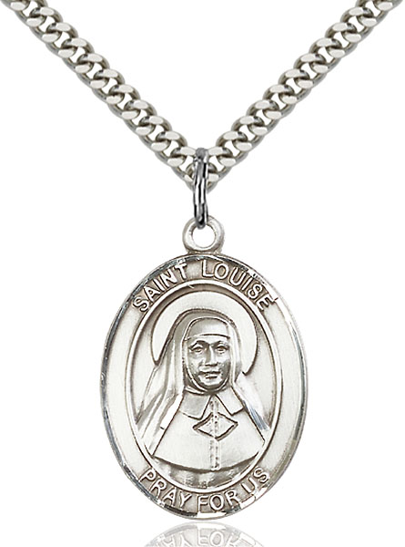 Sterling Silver St. Louise de Marillac Pendant