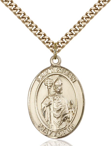 Gold-Filled St. Kilian Pendant