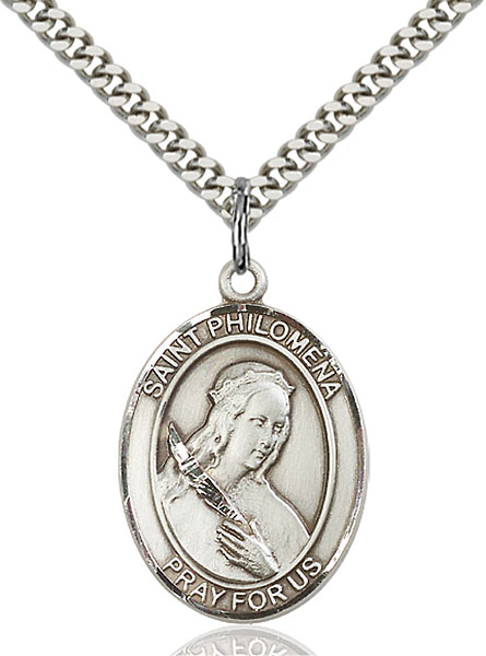 Sterling Silver St. Philomena Pendant