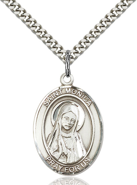 Sterling Silver St. Monica Pendant
