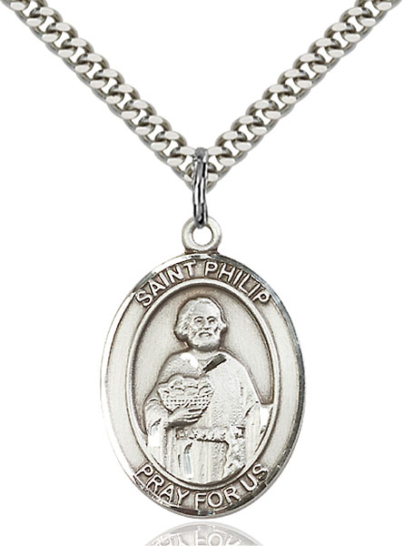 Sterling Silver St. Philip the Apostle Pendant