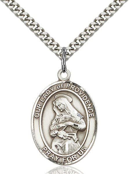 Sterling Silver Our Lady of Providence Pendant