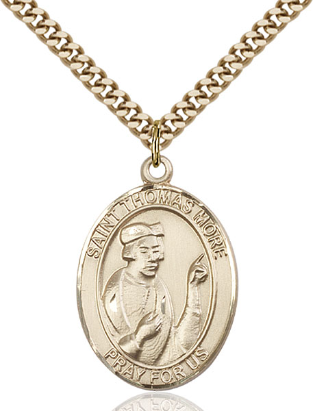 Gold-Filled St. Thomas More Pendant