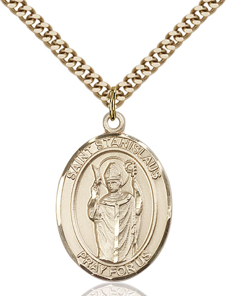 Gold-Filled St. Stanislaus Pendant