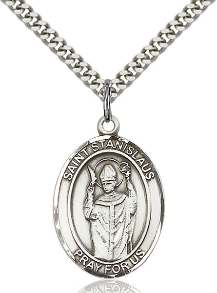 Sterling Silver St. Stanislaus Pendant