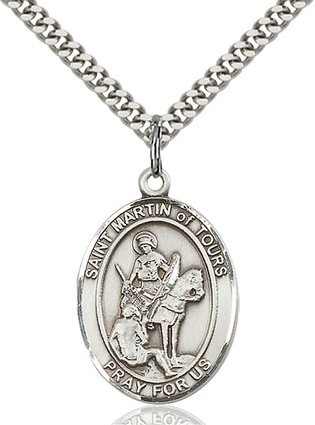 Sterling Silver St. Martin of Tours Pendant