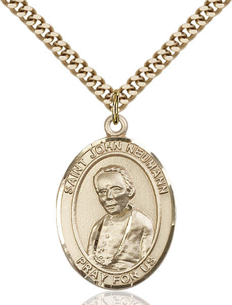 Gold-Filled St. John Neumann Pendant
