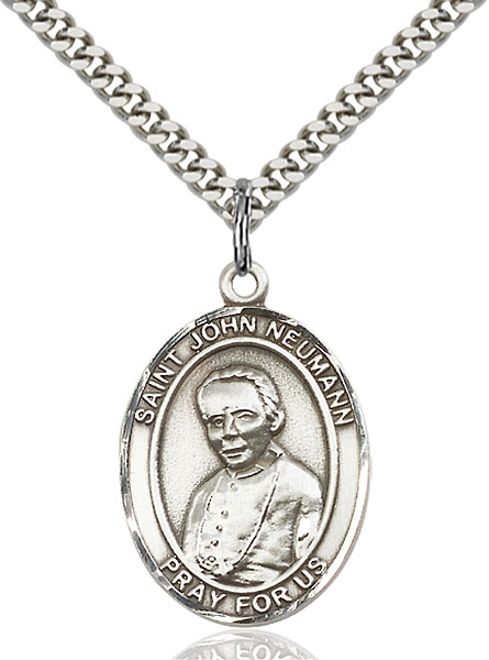 Sterling Silver St. John Neumann Pendant