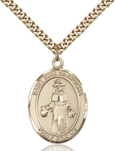Gold-Filled St. Nino de Atocha Pendant