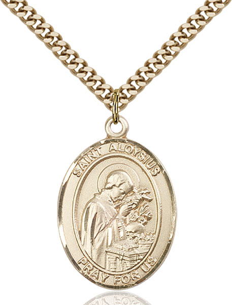Gold-Filled St. Aloysius Gonzaga Pendant