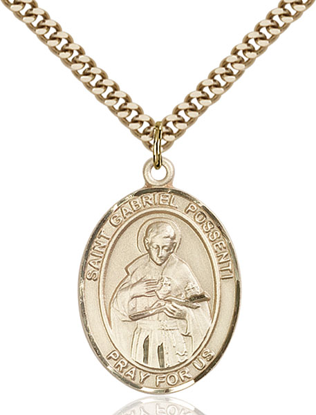 Gold-Filled St. Gabriel Possenti Pendant