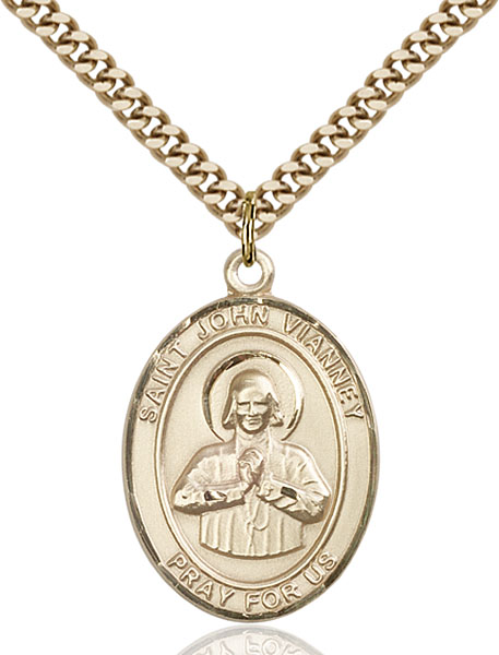 Gold-Filled St. John Vianney Pendant
