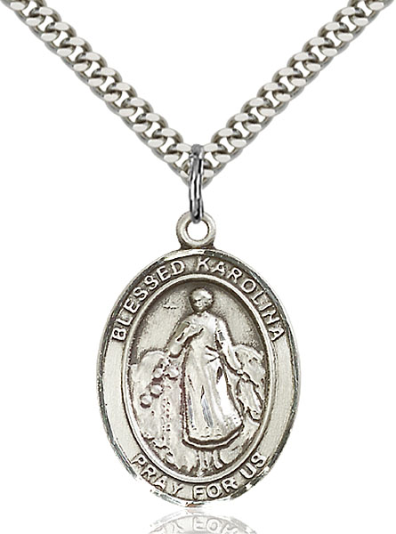 Sterling Silver Blessed Karolina Kozkowna Pendant