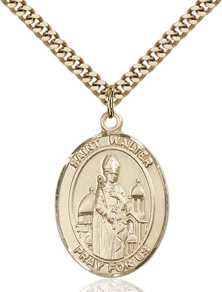 Gold-Filled St. Walter of Pontnoise Pendant