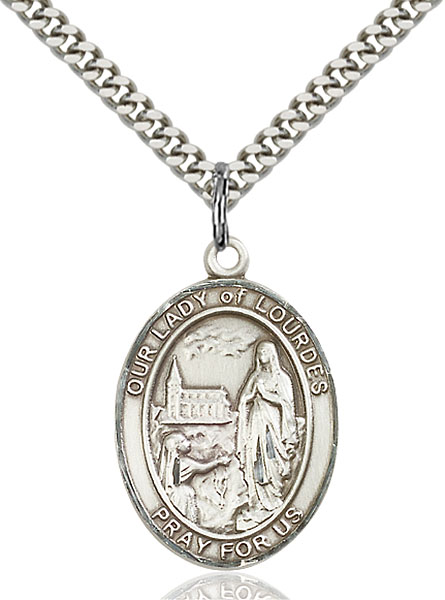 lady of lourdes pendant